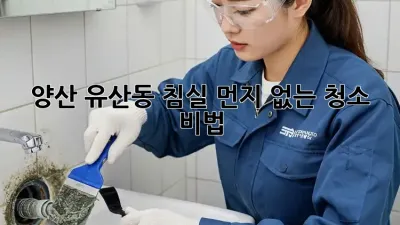 양산 유산동 침실, 먼지 없는 청소 비법!